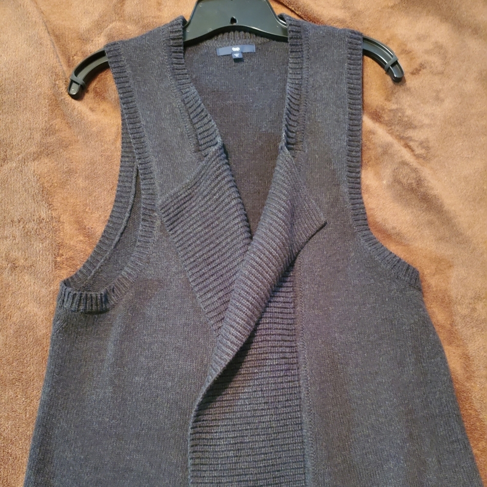 Gap Knit Waterfall Vest - Sz XL